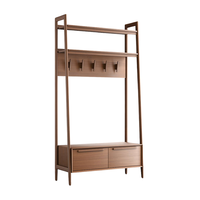 Arbre de hall en bois de qualité supérieure avec banc et rangement de chaussures-Armoire de rangement de chaussures multifonctionnelle