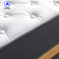 Faltbare, solide Gel-Latex-Matratze mit atmungsaktivem Massage-Stoff, hochwertige King-Size-Taschenfederkern-Memory-Foam-Matratze
