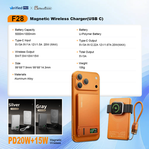 จอแสดงผล TFT Q2.0 แบตสำรองแม่เหล็กไร้สายแบบบางเฉียบพิเศษ นาโน พาวเวอร์แบงค์สำหรับ iPhone <span class=keywords><strong>Xiaomi</strong></span> แบตสำรองแบบบางเฉียบพิเศษ - Product Image 5