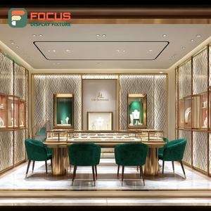 Minimalist Custom Jewelry Display Case Manufacturer Polished Surface Commercial Store Jewelry Cabinet - Product Image 6