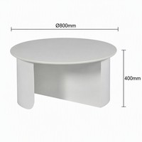 Table basse nordique en laque blanc crème, vente en gros, étiquette privée OEM disponible, conception de logo personnalisée, mobilier de salon