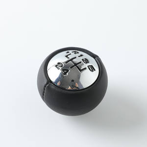 Pommeau de levier de vitesse de voiture en cuir, 5 ou 6 vitesses, ergonomique, remplacement pour transmission manuelle - Product Image 1