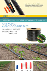 16mm <span class=keywords><strong>Drip</strong></span> Line Irrigation <span class=keywords><strong>Drip</strong></span> Tape Epaisseur 0.3mm 20cm Système d'irrigation goutte à goutte - Product Image 2