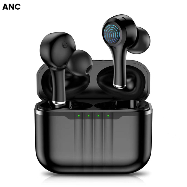 J7 TWS ANC Earbuds True Wireless  Sport Earphones with Active Noise Cancelling Type-C Charging LED Battery Indicator