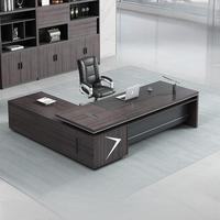 Vente chaude quantité minimale de commande bas Mobilier de bureau Design de luxe Tiroirs en bois Noyer jaune Matériel 160cm Table de conférence exécutive