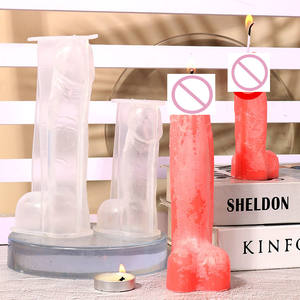 แม่พิมพ์ซิลิโคนรูปอวัยวะเพศชายขนาด 12-18.5 ซม. สำหรับทำเทียน สบู่ ขี้ผึ้ง น้ำหอม เรซิ่น - Product Image 6