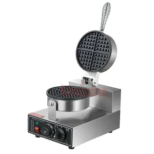Ticari Pancake Pancake kabarcık yumurta puf kek kabarcık elektrikli Waffle Baker rotatif makinesi yumurta kabarcıklı waffle makinesi