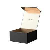Boîte-cadeau de chaussure en carton personnalisé de haute qualité vide noire avec gaufrage et revêtement UV Caractéristiques Emballage avec logo