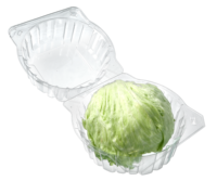 Boîte à emporter jetable en PET transparent bol à légumes salade en plastique chou conteneur pour animaux de compagnie boîte à légumes