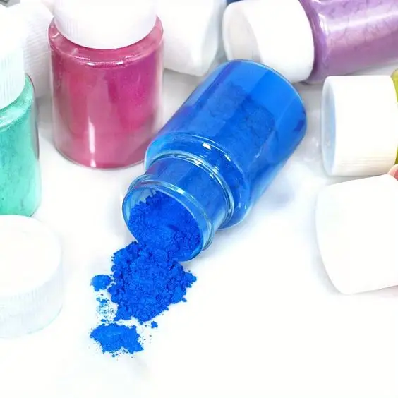 Polvere di Mica colorata polvere cosmetica naturale polvere pigmento perla per materie plastiche/resina/vernici/smalto per unghie