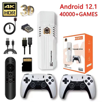Konsol Game TV HD 8K Retro K8 Pro Sistem Ganda Kontroler Nirkabel 2.4G Android 12.1 64GB 40000+ Game Gratis Mendukung FC