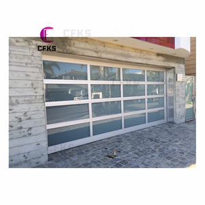 2025 nouveauté <span class=keywords><strong>porte</strong></span> de <span class=keywords><strong>garage</strong></span> en verre en aluminium Styles verticaux/bi-plis/sectionnels conception américaine inclinable - Product Image 5