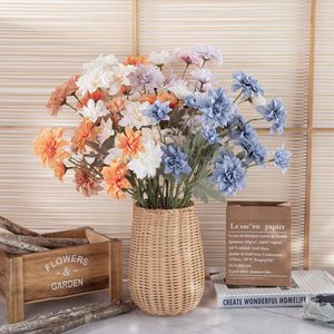 Fleurs artificielles CallaFloral, branche unique, en tissu tressé, décoration intérieure, blanc, rose, orange, bleu - Product Image 2