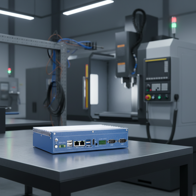 Rugged Industrial Fanless IPC J6412 Quad-core 4threads 2LAN 6COM RS232 RS485 DP for DC 12V-36V Phoenix Connector New