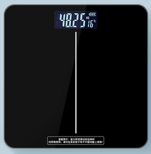 Digital Body Fat <b>Scale</b> With LCD Display Tempered Glass Rectangle 180kg Max Four-Point Metal Bonding - Product Image 4