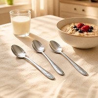 Ensemble de couverts en acier inoxydable 18/0, vaisselle réutilisable pour la restauration, les buffets, les repas d'entreprise, les cantines, l'exportation