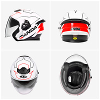 Casques AD modulaires unisexes de haute technologie en ABS avec double visière Nouveau protège-tête de moto Half Face Direct Factory pour adultes