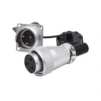 Connecteur Weipu WS24 IP44 d'origine, 2-19 pôles, prise femelle inversée et prise mâle pour machine-outil et système d'alimentation d'usine, en stock