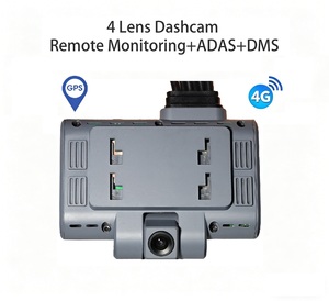 Caméra de tableau de bord 4G LTE intelligente à <span class=keywords><strong>4</strong></span> canaux pour véhicule, caméra de voiture avec carte SIM, suivi en direct, traceur GPS - Product Image 1