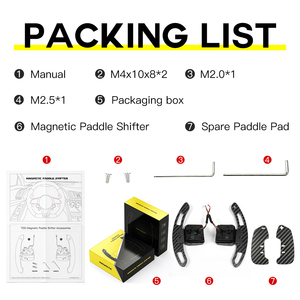 Levas de cambio magnéticas de fibra de carbono TDD para Seat Leon Cupra Formentor Leon ST, levas de cambio para volante - Product Image 5