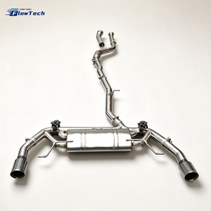 Échappement arrière FlowTech Valvetronic poli miroir pour BMW X3 G01 X4 G02 M40i 3.0T avec garantie d'un an - Product Image 2
