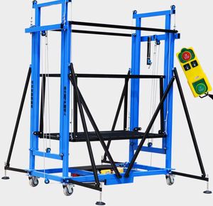 Custom 500kg 2-6m elektrik Remote Control perancah Platform aman Portable mengangkat Hoist - Product Image 3