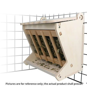 Mangeoire à foin en bois pour animaux de compagnie, distributeur d'alfalfa et de timothy non électrique pour lapins, cochons d'Inde, kingilla - Product Image 2