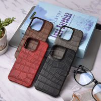 Pour iPhone 11 12 13 Pro Max étui en cuir PU Protection de l'appareil photo couverture arrière en cuir d'origine pour iPhone 13 15 étui