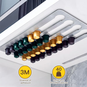 Stockage de support de dosette de café monté sur le réfrigérateur armoires murales support de dosette de café <span class=keywords><strong>pour</strong></span> <span class=keywords><strong>Capsules</strong></span> <span class=keywords><strong>Nespresso</strong></span> Vertuo - Product Image 2