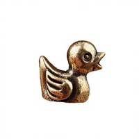 Figurine de canard vintage en laiton, ornement animalier en métal, sculpture décorative pour la maison, le bureau, le bureau de travail, cadeau de collection