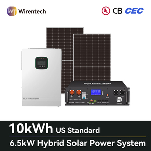 6.5 KW Monocrystalline <b>Solar</b> <b>Kit</b> With Battery and PV Mounting System for Residential Energy Use Hybrid <b>Solar</b> <b>Power</b> System for Re - Product Image 4
