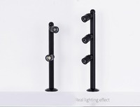 Boyid – Nouvelle lampe LED moderne noire en aluminium à trois têtes réglables pour éclairage de vitrine à bijoux, petits spots