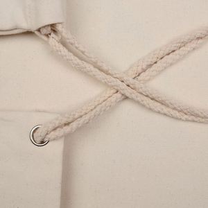 Sac à dos à cordon en toile de coton grande capacité personnalisé pour le sport et les voyages, avec logo - Product Image 6