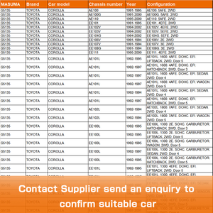 Pièces détachées pour HONDA th' G5135 mama, pièces avant, amortisseur, de 48510 à 19425, 48510-12750, 48510-12760, 48510-12820 - Product Image 2