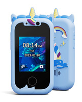 Téléphone portable éducatif pour enfants Unicorn Puzzle Y3000, nouvelle double caméra, écran tactile 2,8 pouces, 1080p CMOS, plastique, TF, apprentissage pour enfants