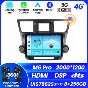 Système audio multimédia de voiture MEKEDE M6 PRO <span class=keywords><strong>Android</strong></span> 12 QLED pour Toyota Highlander 2007 2013 - Product Image 2