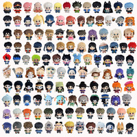 Pendentifs en peluche petits format Identity V : Figurines de chasseurs du Deep Space, collection Anime bidimensionnelle