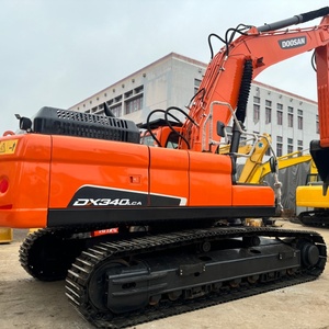 Excavadora de cadenas Doosan DX340LCA usada del 2020, 34 toneladas, con cucharón y martillo para minería - Product Image 4