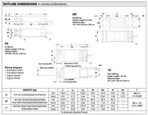 โหลดเซลล์ LOC(SE) ซีรีส์ 5/7/10/15/20/30/50/60/75/100/150 กก. - Product Image 2