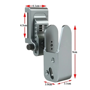ซองปืนอลูมิเนียม IPSC Series รุ่นที่ 3 สำหรับยิงปืนกลางแจ้งและต่อสู้ พร้อมแผ่นเสริมสำหรับมือขวา - Product Image 3