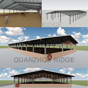 Metal Free Span Light Building Steel Structure Frame Building Prefabricated Indoor Horse Riding Arena Barn Shed House <strong>Hall</strong> - Product Image 1