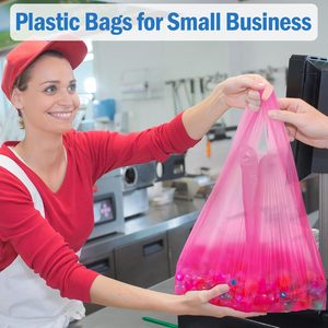 ถุงพลาสติก HDPE เกรดอาหาร สำหรับร้านค้าปลีก ซูเปอร์มาร์เก็ต ร้านอาหาร ร้านขายอาหารแบบซื้อกลับบ้าน ใช้สำหรับงานแสดงสินค้า พิมพ์แบบเฟล็กโซ - Product Image 4