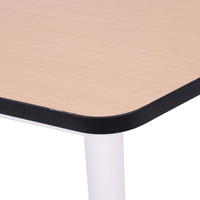 Ensemble de mobilier scolaire en métal pour enfants, idéal pour la peinture artistique, la pratique de l'écriture et l'éducation précoce, adapté aux salles ouvertes, avec chaise et bureau trapézoïdaux