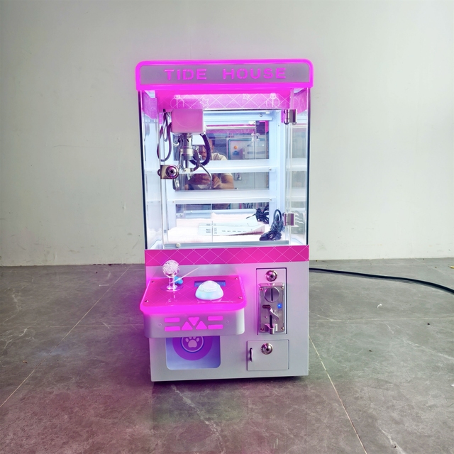 ZDYS Customized Arcade Small US Plug Table Top Coin Operated Toy Doll Mini Claw Crane Machine for Sales