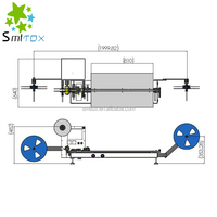 Machine de conditionnement semi-automatique pour composants CMS avec ruban de transport