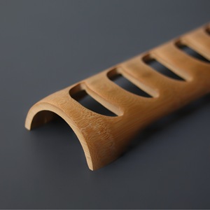 Bamboo Teacup Rack 28 Cm Long Minimalist Style Tea Set Storage Holder Reusable Drinkware Accessory - Product Image 3