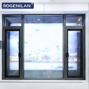 Fenêtres à battants Rogenilan modernes en aluminium, résistantes à l'eau, à double vitrage, à faible émissivité, pour maisons - Product Image 4