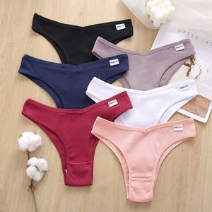 Culottes Triangle Confortables en Coton Côtelé à Taille Mi-Haute et Texture Verticale pour Femme – Grande Vente - Product Image 2
