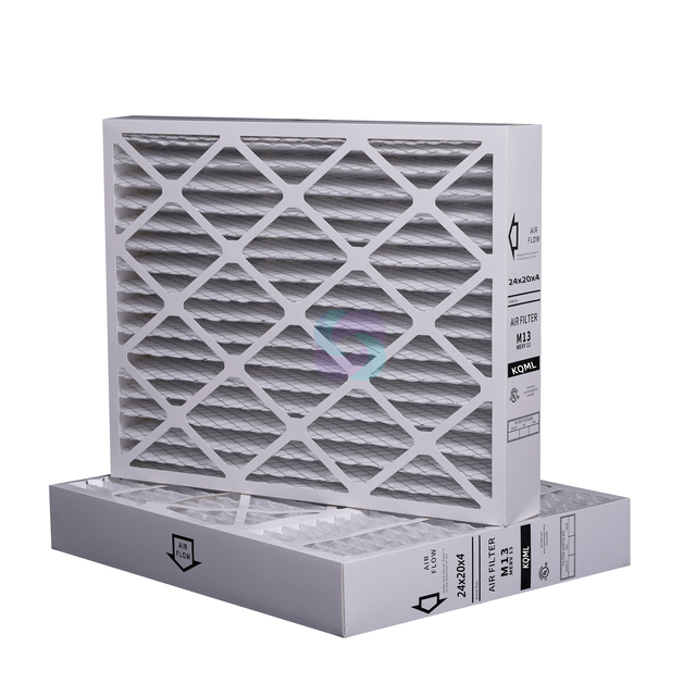 AC Furnace HVAC Pleated Filters Merv 8 11 13 16 Air Filter 24x20x4 Panel Construction High Efficiency Pleated Air Filter