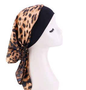 Couvre-chef <span class=keywords><strong>chimio</strong></span> soyeux pour femmes écharpes Turbans Cancer écharpes Bandanas <span class=keywords><strong>perte</strong></span> de <span class=keywords><strong>cheveux</strong></span> Beanie chapeau Bonnet bandeau écharpes casquette - Product Image 2